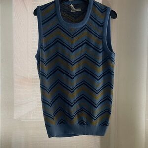 VINTAGE  ( 60s ) blue and gold vest​​